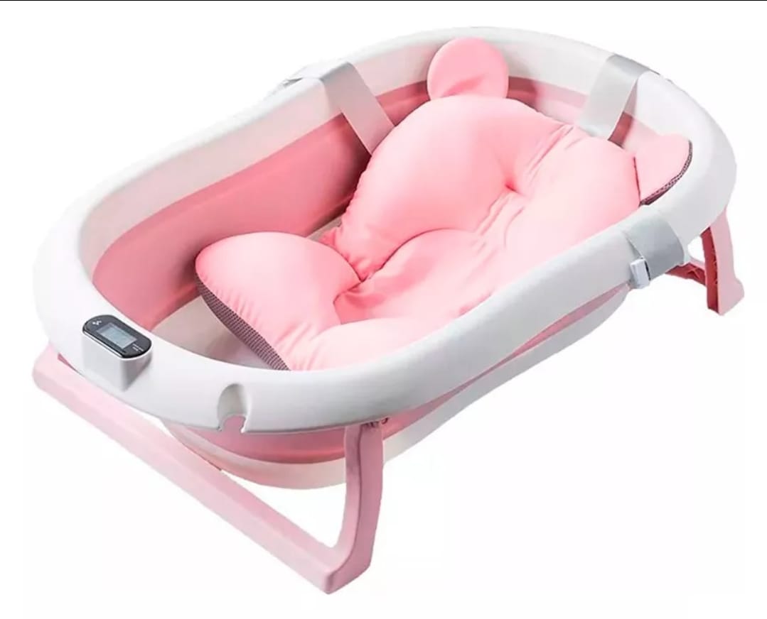 BAÑERA PLEGABLE, TERMOMETRO, ALMOHADILLA